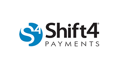 Shift4 logo.