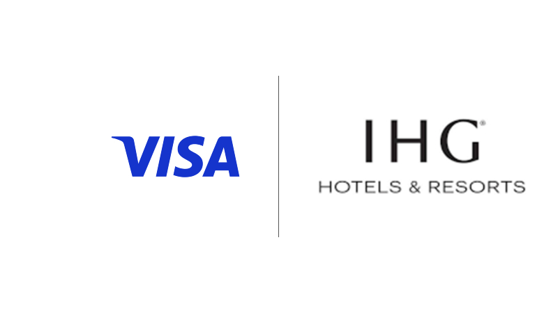 Visa and Intercontinental Hotel Group logos