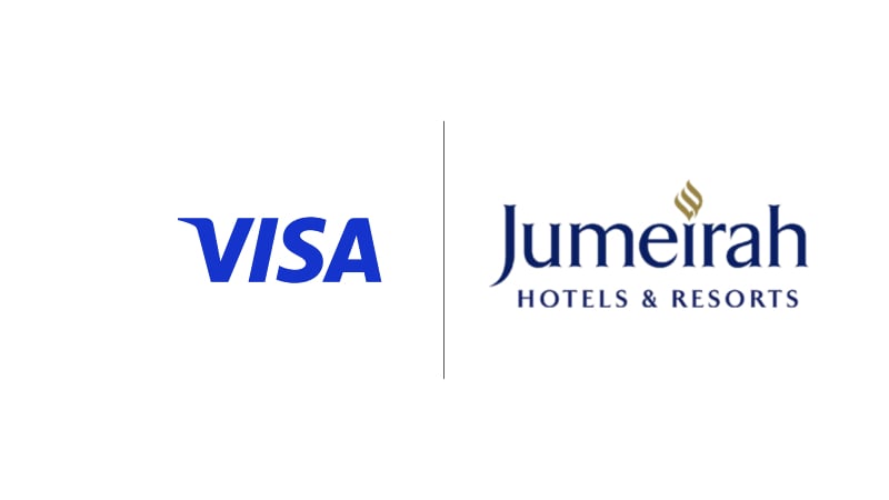 Visa and Jumeirah logos