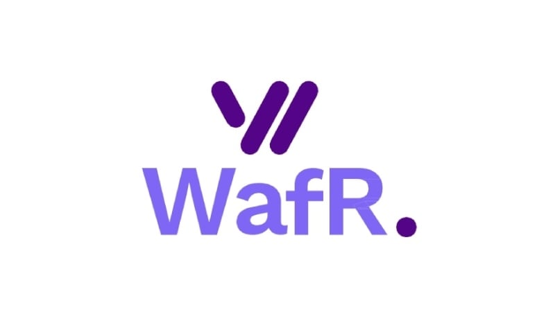 A logo of Wafr