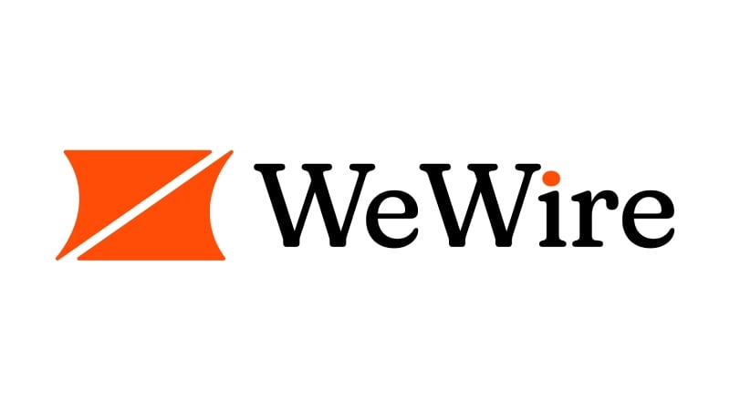 A logo of WeWire